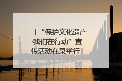 “保护文化遗产·我们在行动”宣传活动在泉举行