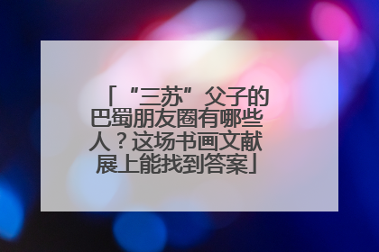 “三苏”父子的巴蜀朋友圈有哪些人？这场书画文献展上能找到答案