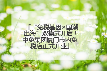 “免税基因×国潮出海”双模式开启！中免集团厦门市内免税店正式开业