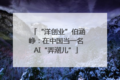“洋创业”伯涵峥：在中国当一名AI“弄潮儿”