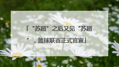 “苏超”之后又见“苏超”，篮球联赛正式官宣
