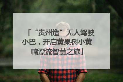 “贵州造”无人驾驶小巴，开启黄果树小黄鸭漂流智慧之旅