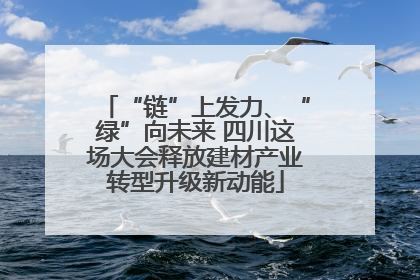 “链”上发力、“绿”向未来 四川这场大会释放建材产业转型升级新动能