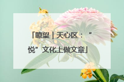 瞭望｜天心区：“悦”文化上做文章