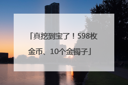 真挖到宝了！598枚金币、10个金镯子
