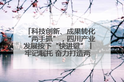 科技创新、成果转化“两手抓”，四川产业发展按下“快进键”丨牢记嘱托 奋力打造两高地两基地一屏障