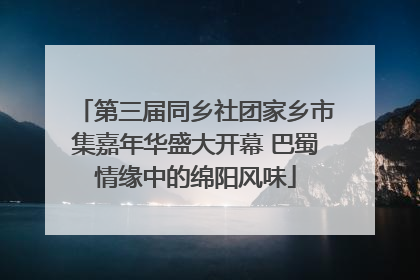 第三届同乡社团家乡市集嘉年华盛大开幕 巴蜀情缘中的绵阳风味