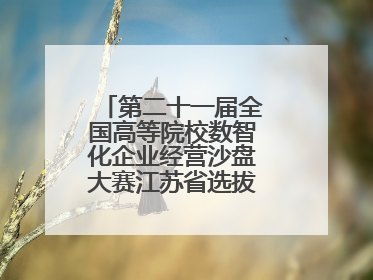 第二十一届全国高等院校数智化企业经营沙盘大赛江苏省选拔赛圆满落幕