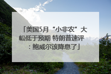 美国5月“小非农”大幅低于预期 特朗普速评：鲍威尔该降息了