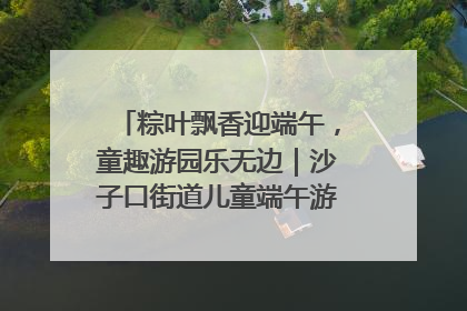 粽叶飘香迎端午，童趣游园乐无边｜沙子口街道儿童端午游园活动圆满落幕