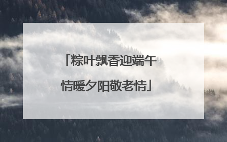 粽叶飘香迎端午 情暖夕阳敬老情