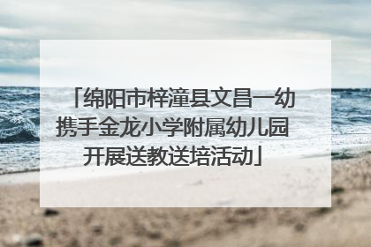 绵阳市梓潼县文昌一幼携手金龙小学附属幼儿园开展送教送培活动