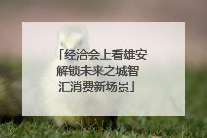 经洽会上看雄安 解锁未来之城智汇消费新场景