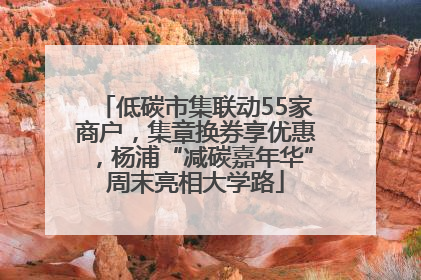 低碳市集联动55家商户，集章换券享优惠，杨浦“减碳嘉年华”周末亮相大学路