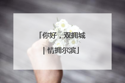 你好，双拥城｜情拥尔滨
