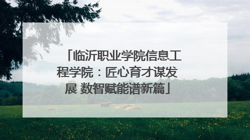 临沂职业学院信息工程学院：匠心育才谋发展 数智赋能谱新篇