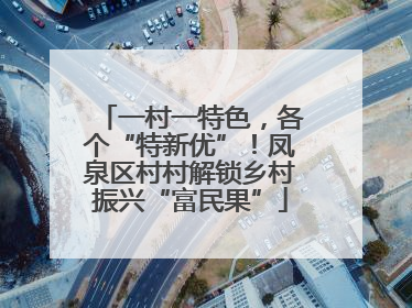 一村一特色，各个“特新优”！凤泉区村村解锁乡村振兴“富民果”