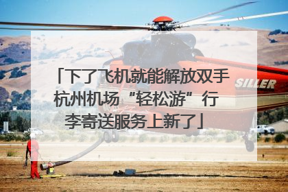 下了飞机就能解放双手 杭州机场“轻松游”行李寄送服务上新了