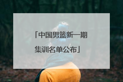 中国男篮新一期集训名单公布