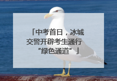 中考首日，冰城交警开辟考生通行“绿色通道”
