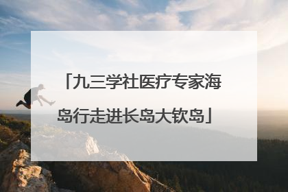 九三学社医疗专家海岛行走进长岛大钦岛