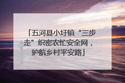 五河县小圩镇“三步走”织密农忙安全网，护航乡村平安路
