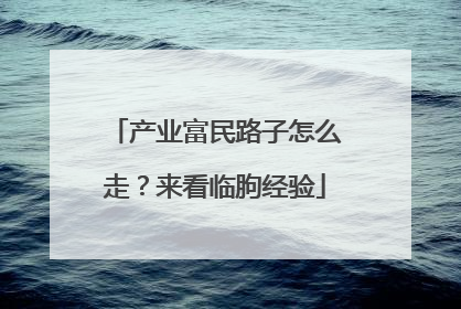 产业富民路子怎么走？来看临朐经验