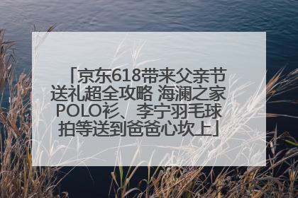 京东618带来父亲节送礼超全攻略 海澜之家POLO衫、李宁羽毛球拍等送到爸爸心坎上