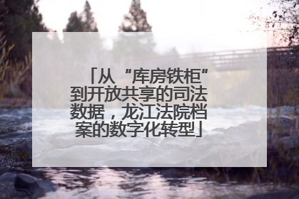 从“库房铁柜”到开放共享的司法数据，龙江法院档案的数字化转型