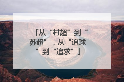 从“村超”到“苏超”，从“追球”到“追求”
