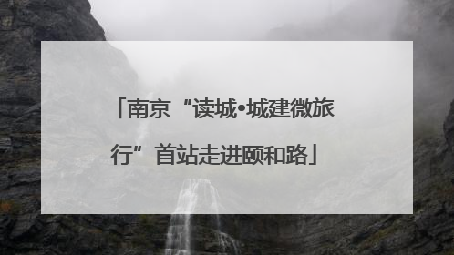 南京“读城•城建微旅行”首站走进颐和路