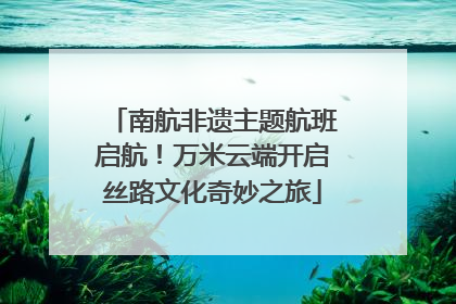南航非遗主题航班启航！万米云端开启丝路文化奇妙之旅