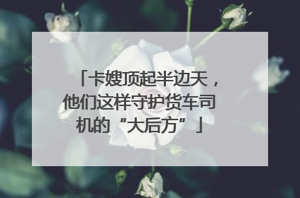 卡嫂顶起半边天，他们这样守护货车司机的“大后方”
