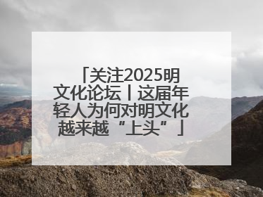 关注2025明文化论坛丨这届年轻人为何对明文化越来越“上头”