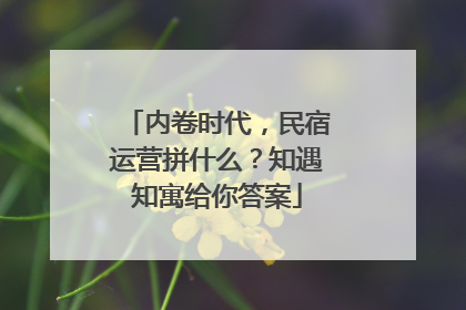 内卷时代，民宿运营拼什么？知遇知寓给你答案