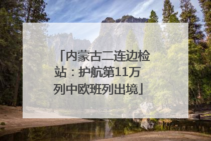 内蒙古二连边检站：护航第11万列中欧班列出境