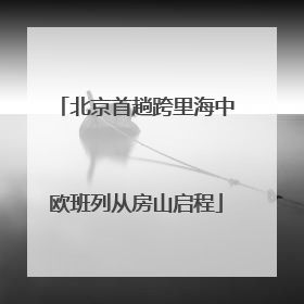 北京首趟跨里海中欧班列从房山启程