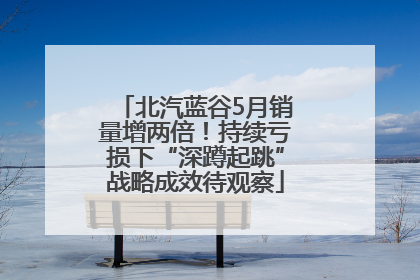 北汽蓝谷5月销量增两倍！持续亏损下“深蹲起跳”战略成效待观察