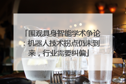 围观具身智能学术争论：机器人技术拐点仍未到来，行业需要纠偏