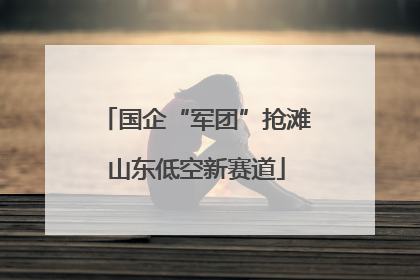 国企“军团”抢滩山东低空新赛道