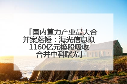 国内算力产业最大合并案落锤：海光信息拟1160亿元换股吸收合并中科曙光