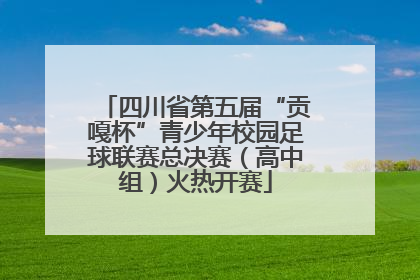 四川省第五届“贡嘎杯”青少年校园足球联赛总决赛（高中组）火热开赛