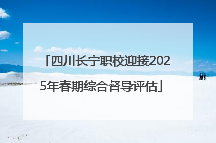 四川长宁职校迎接2025年春期综合督导评估