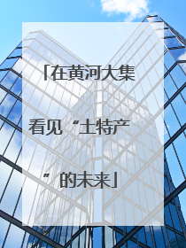 在黄河大集看见“土特产”的未来