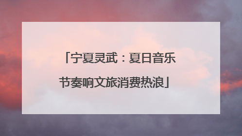 宁夏灵武：夏日音乐节奏响文旅消费热浪