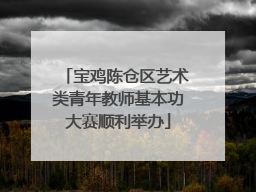 宝鸡陈仓区艺术类青年教师基本功大赛顺利举办