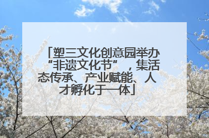 塑三文化创意园举办“非遗文化节”，集活态传承、产业赋能、人才孵化于一体