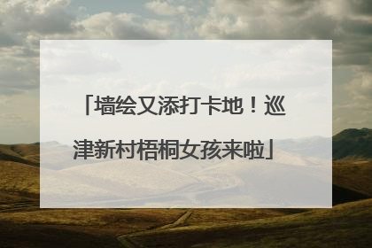 墙绘又添打卡地！巡津新村梧桐女孩来啦