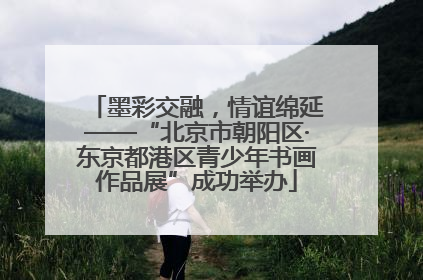 墨彩交融，情谊绵延——“北京市朝阳区·东京都港区青少年书画作品展”成功举办