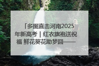 多图直击河南2025年新高考｜红衣旗袍送祝福 鲜花葵花助梦圆——尉氏县高考暖心送考
